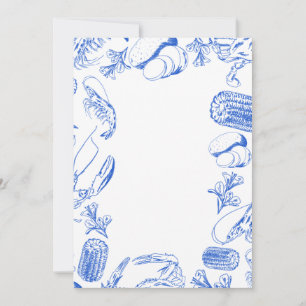 Cajun Seafood Boil - Southern Coastfood Art Einladung