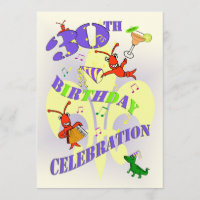 Cajun Themed 30. Geburtstags-Party Einladung
