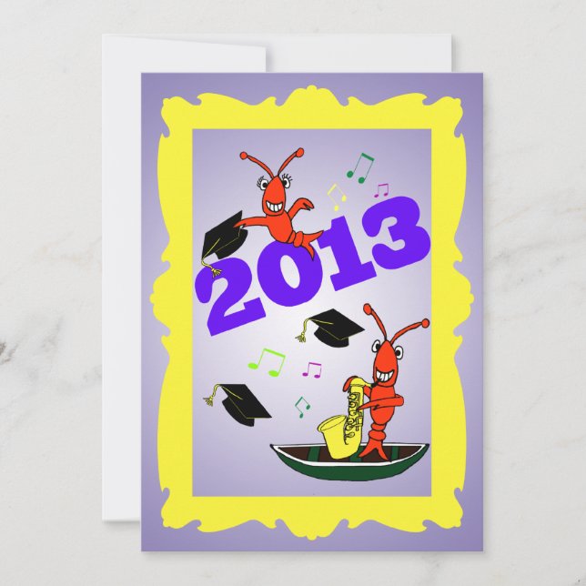 Cajun Themed Abschluss 2013 Party Einladung (Vorderseite)