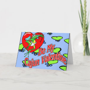 Cajun Valentine Feiertagskarte