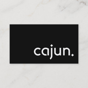 cajun. visitenkarte