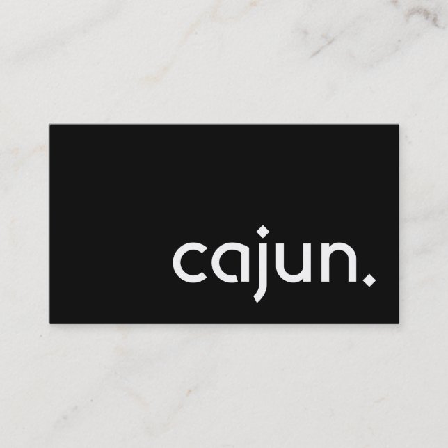 cajun. visitenkarte (Vorderseite)