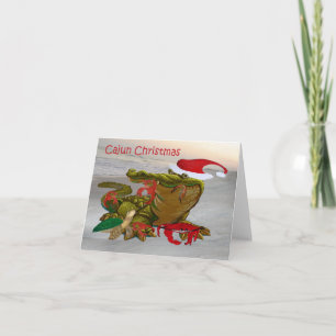Cajun-Weihnachten von Bayou-Feiertagskarten Karte