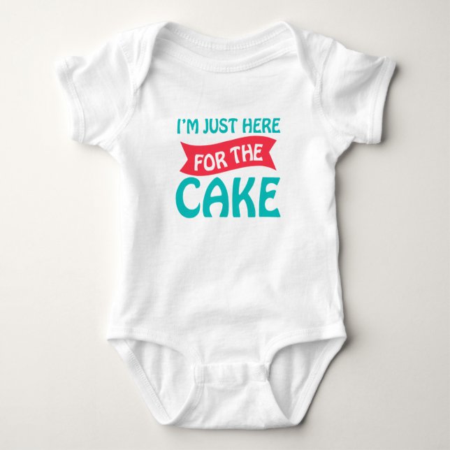Cake Baby Jersey Bodysuit Baby Strampler (Vorderseite)