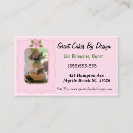 Cake Baker Business Cards Visitenkarte