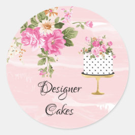 Cake Bakery Business Sticker