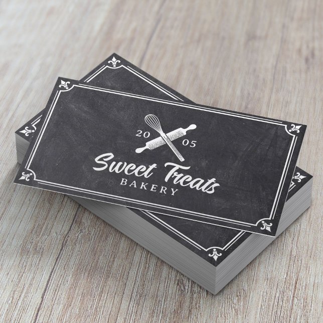 Cake Bakery Cupcake Vintag Whisky Logo-Tafel Visitenkarte (Von Creator hochgeladen)