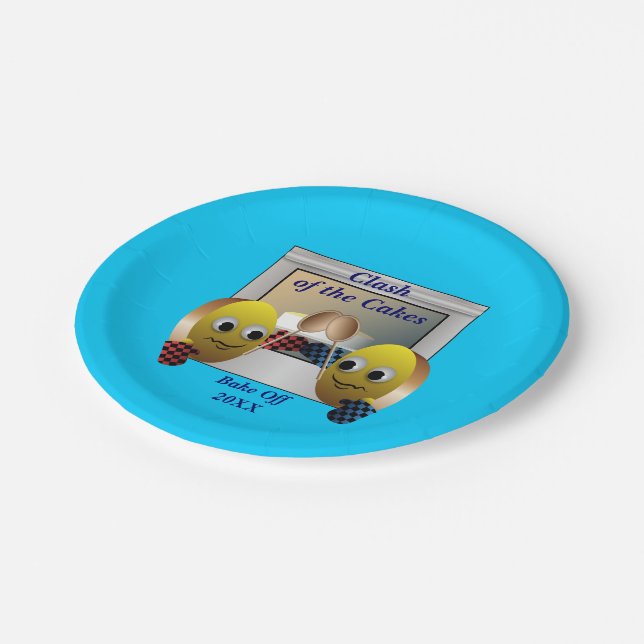 Cake Baking Contest Pappteller (Schrägansicht)