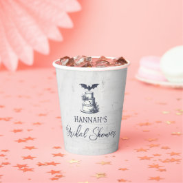 Cake Bat Brautparty Pappbecher