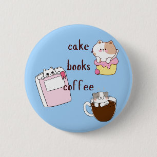 Cake Books Coffee Button