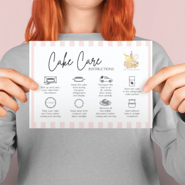 Cake Care Bäckerei Danke Karte (Von Creator hochgeladen)