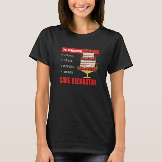 Cake Constructing I Confectioner Cake Confectioner T-Shirt (Vorderseite)