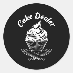Cake Dealer Cupcake Baker Backen Liebe Küche Runder Aufkleber