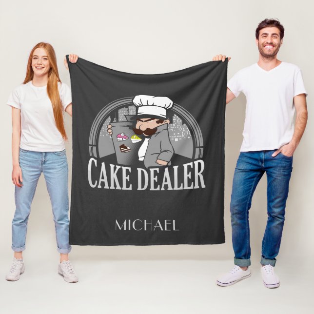 Cake Dealer Funny Bakery Owner Gag Fleecedecke (Beispiel)
