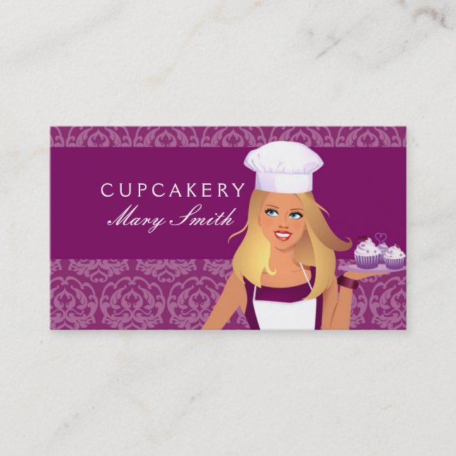 Cake Decorator Party Organizer Business Card Visitenkarte (Vorderseite)