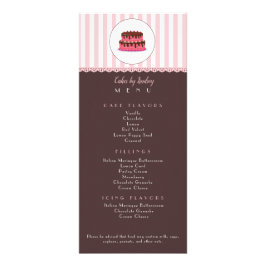 Cake Decorator PINK BROWN Bäckerei NIEDLICH Werbekarte