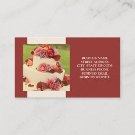 Cake Designer oder Hochzeitskarten Visitenkarte