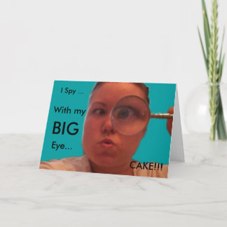 cake, I Spy ..., CAKE!!!, Mit meinem , BIG , Auge Karte