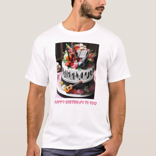 Cake Logo Design für besondere Feierlichkeiten T-Shirt (Vorderseite)