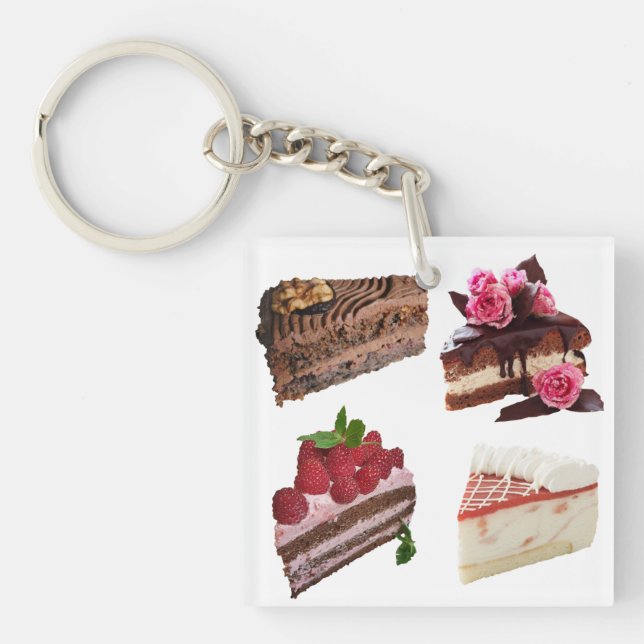Cake Lovers Delicious Cakes Selection Schlüsselanhänger (Vorderseite)