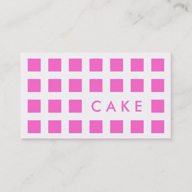 CAKE (Mod-Quadrate) Visitenkarte (Vorderseite)