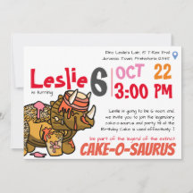 Cake-o-Saurus Geburtstagsextravaganza