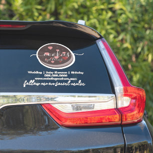 Cake Pop Cookies Logo Bakery Business Car Sticker