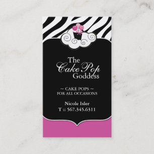 Cake Pops Business Cards - kundenspezifisch Visitenkarte