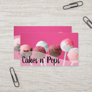 Cake Pops Shop Cupcakes Bäckerei Catering Busines Visitenkarte