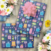 Cake präsentiert Balloons Blue 20. Geburtstag