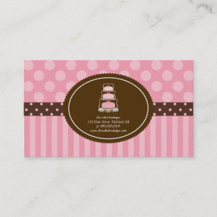 Cake Shop oder Bakery Business Cards Visitenkarte