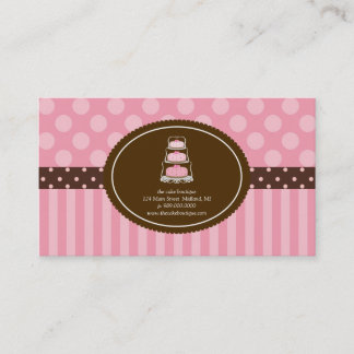Cake Shop oder Bakery Business Cards Visitenkarte