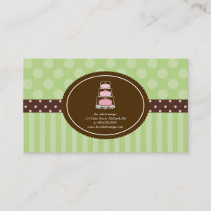 Cake Shop oder Bakery Business Cards Visitenkarte