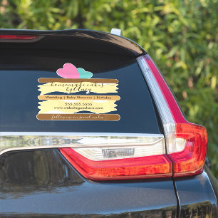 Cake Slice Logo Bakery Business Car Decal Aufkleber