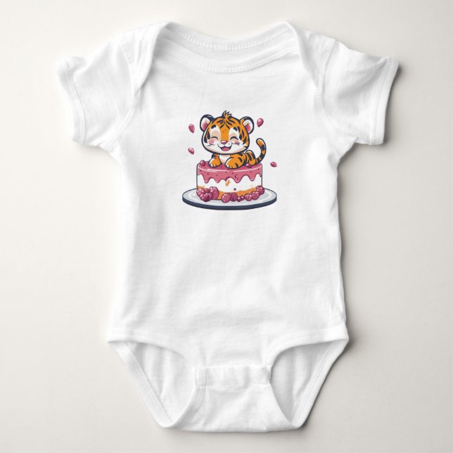 Cake Tiger Bliss Baby Strampler (Vorderseite)