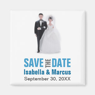 Cake Topper Save the Date Magnet