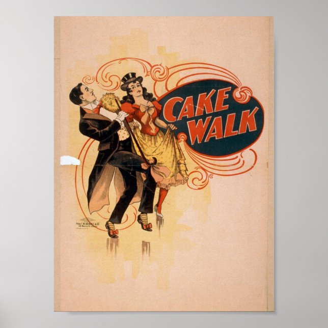 Cake Walk Retro Theater Poster (Vorne)