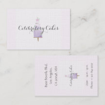 Cake water color Business Card