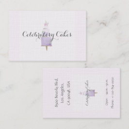 Cake water color Business Card Visitenkarte