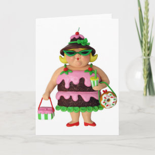 Cake Woman Karte