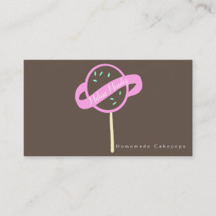 Cakepop Logo Banner Cake Decorator Wirbel Visitenkarte