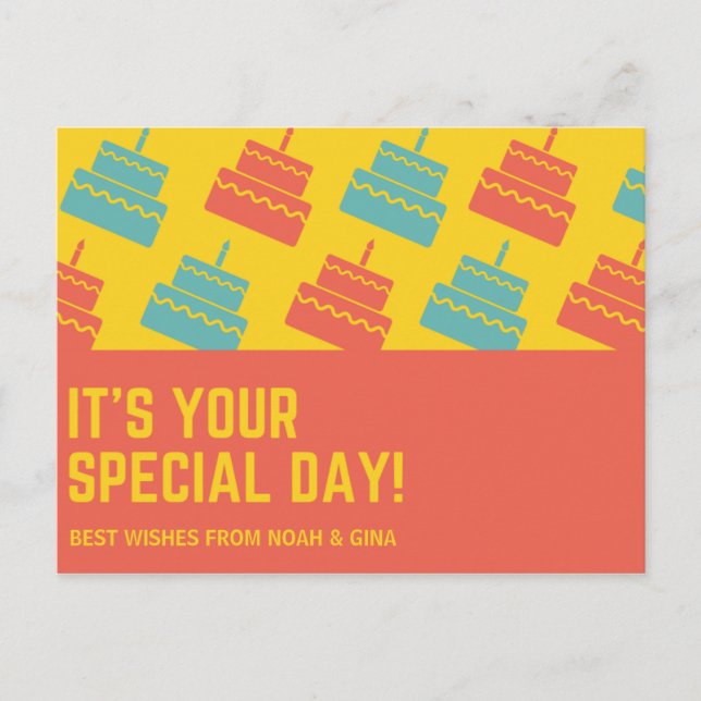 Cakes Birthday Postkarte (Vorderseite)