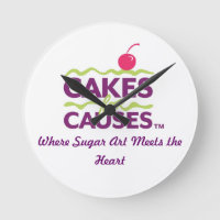 Cakes/Cakes/Causes Logo Clock