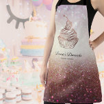 Cakes/Süßigkeiten Cupcake Desserts Süßigkeiten Schürze<br><div class="desc">Kuchen & Süßigkeiten Cupcake Desserts Kochbuch mit handgezogenen Kuchen mit Kirsche oben</div>