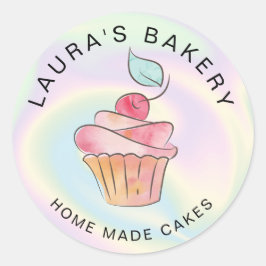 Cakes Süßigkeiten Cupcake Zuhause Bäckerei Girly h Runder Aufkleber
