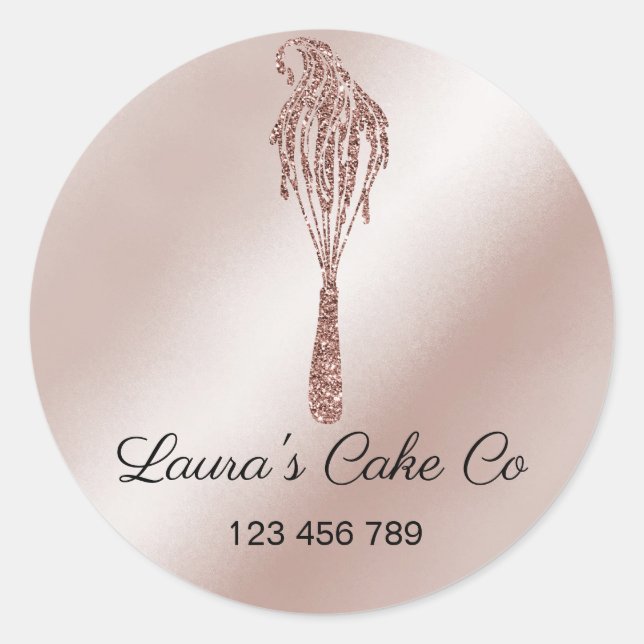 Cakes Süßigkeiten Cupcake Zuhause Bäckerei Giro de Runder Aufkleber (Vorderseite)