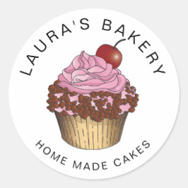 Cakes Süßigkeiten Cupcake Zuhause Bäckerei Giro de Runder Aufkleber