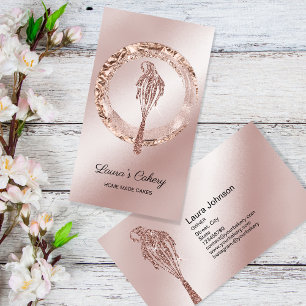 Cakes & Süßigkeiten Cupcake Zuhause Bäckerei Tropf Visitenkarte