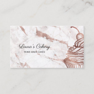 Cakes & Sweets Cupcake Home Bakery Rustic Vintage Visitenkarte