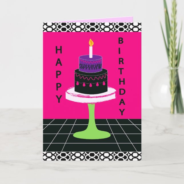 Cakey Birthday Card Serie 2 Karte (Vorderseite)